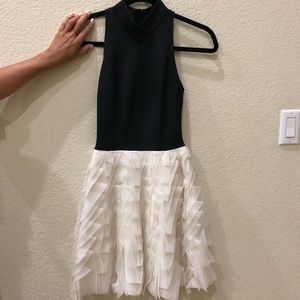 Black and off white Sachin + Babi mini dress